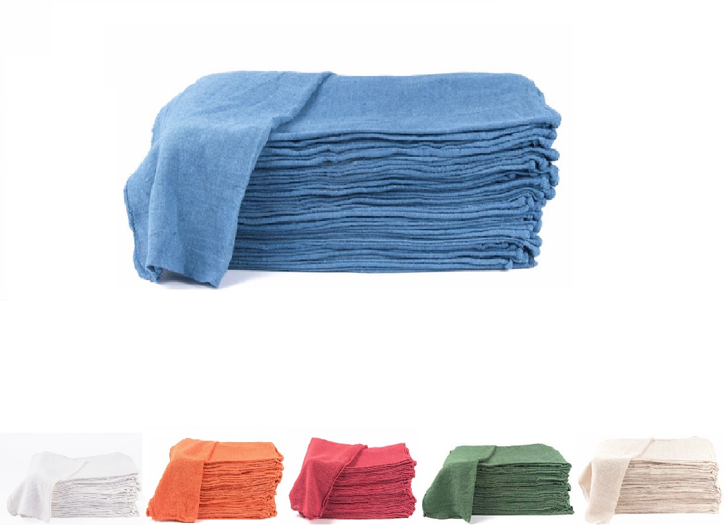 2500 Pieces Industrial Commercial Shop Towel/Rag Blue 