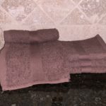 DYED HAND TOWEL BROWN