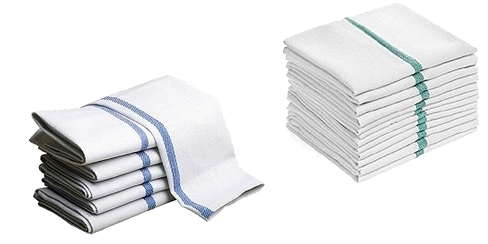 1 dozen cotton herringbone redmulti stripes kitchen dish towels lint free 15x26 