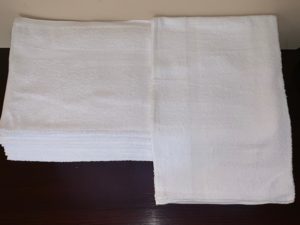 12 Pack White Hand Towels 16x27 – Economy 100% Cotton, Salon Spa Gym Nails (2.5 Lbs)